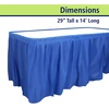 image:imageParty Dimensions Plastic Table Skirt 29Inches by 14Feet  Blue  6 PackBlue