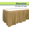 image:imageParty Dimensions Plastic Table Skirt 29Inches by 14Feet  Blue  6 PackGold