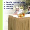 image:imageParty Dimensions Plastic Table Skirt 29Inches by 14Feet  Blue  6 PackGold