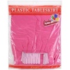 image:imageParty Dimensions Plastic Table Skirt 29Inches by 14Feet  Blue  6 PackHot Pink