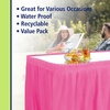 image:imageParty Dimensions Plastic Table Skirt 29Inches by 14Feet  Blue  6 PackHot Pink