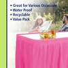 image:imageParty Dimensions Plastic Table Skirt 29Inches by 14Feet  Blue  6 PackHot Pink
