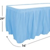 image:imageParty Dimensions Plastic Table Skirt 29Inches by 14Feet  Blue  6 PackLight Blue
