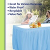image:imageParty Dimensions Plastic Table Skirt 29Inches by 14Feet  Blue  6 PackLight Blue