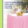 image:imageParty Dimensions Plastic Table Skirt 29Inches by 14Feet  Blue  6 PackLight Pink
