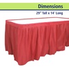 image:imageParty Dimensions Plastic Table Skirt 29Inches by 14Feet  Blue  6 PackRed
