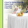image:imageParty Dimensions Plastic Table Skirt 29Inches by 14Feet  Blue  6 PackWhite