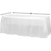 image:imageParty Dimensions Plastic Table Skirt 29Inches by 14Feet  Blue  6 PackWhite