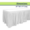 image:imageParty Dimensions Plastic Table Skirt 29Inches by 14Feet  Blue  6 PackWhite