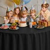 image:imageParty Dimensions Red Disposable Plastic Tablecloth Round 84 12 PackBlack