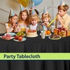 image:imageParty Dimensions Red Disposable Plastic Tablecloth Round 84 12 PackBlack