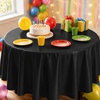 image:imageParty Dimensions Red Disposable Plastic Tablecloth Round 84 12 PackBlack