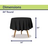 image:imageParty Dimensions Red Disposable Plastic Tablecloth Round 84 12 PackBlack