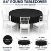 image:imageParty Dimensions Red Disposable Plastic Tablecloth Round 84 12 PackBlack