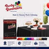 image:imageParty Dimensions Red Disposable Plastic Tablecloth Round 84 12 PackBlack