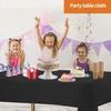 image:imageParty Dimensions Red Disposable Plastic Tablecloth Round 84 12 PackBlack