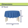 image:imageParty Dimensions Red Disposable Plastic Tablecloth Round 84 12 PackBlue