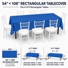 image:imageParty Dimensions Red Disposable Plastic Tablecloth Round 84 12 PackBlue
