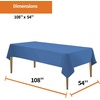 image:imageParty Dimensions Red Disposable Plastic Tablecloth Round 84 12 PackBlue