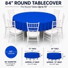 image:imageParty Dimensions Red Disposable Plastic Tablecloth Round 84 12 PackBlue