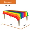 image:imageParty Dimensions Red Disposable Plastic Tablecloth Round 84 12 PackCarnival