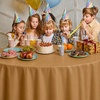 image:imageParty Dimensions Red Disposable Plastic Tablecloth Round 84 12 PackGold
