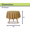 image:imageParty Dimensions Red Disposable Plastic Tablecloth Round 84 12 PackGold