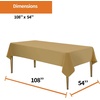image:imageParty Dimensions Red Disposable Plastic Tablecloth Round 84 12 PackGold