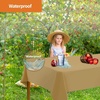 image:imageParty Dimensions Red Disposable Plastic Tablecloth Round 84 12 PackGold