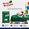 image:imageParty Dimensions Red Disposable Plastic Tablecloth Round 84 12 PackGreen