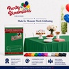 image:imageParty Dimensions Red Disposable Plastic Tablecloth Round 84 12 PackGreen