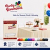 image:imageParty Dimensions Red Disposable Plastic Tablecloth Round 84 12 PackIvory