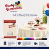 image:imageParty Dimensions Red Disposable Plastic Tablecloth Round 84 12 PackIvory