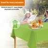 image:imageParty Dimensions Red Disposable Plastic Tablecloth Round 84 12 PackLime Green