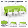 image:imageParty Dimensions Red Disposable Plastic Tablecloth Round 84 12 PackLime Green
