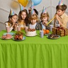 image:imageParty Dimensions Red Disposable Plastic Tablecloth Round 84 12 PackLime Green