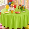 image:imageParty Dimensions Red Disposable Plastic Tablecloth Round 84 12 PackLime Green