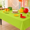 image:imageParty Dimensions Red Disposable Plastic Tablecloth Round 84 12 PackLime Green
