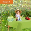 image:imageParty Dimensions Red Disposable Plastic Tablecloth Round 84 12 PackLime Green