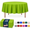 image:imageParty Dimensions Red Disposable Plastic Tablecloth Round 84 12 PackLime Green