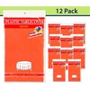 image:imageParty Dimensions Red Disposable Plastic Tablecloth Round 84 12 PackOrange