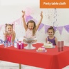 image:imageParty Dimensions Red Disposable Plastic Tablecloth Round 84 12 PackOrange