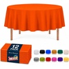 image:imageParty Dimensions Red Disposable Plastic Tablecloth Round 84 12 PackOrange