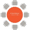 image:imageParty Dimensions Red Disposable Plastic Tablecloth Round 84 12 PackOrange