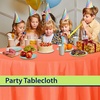image:imageParty Dimensions Red Disposable Plastic Tablecloth Round 84 12 PackOrange