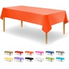 image:imageParty Dimensions Red Disposable Plastic Tablecloth Round 84 12 PackOrange