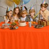 image:imageParty Dimensions Red Disposable Plastic Tablecloth Round 84 12 PackOrange