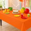 image:imageParty Dimensions Red Disposable Plastic Tablecloth Round 84 12 PackOrange