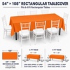 image:imageParty Dimensions Red Disposable Plastic Tablecloth Round 84 12 PackOrange