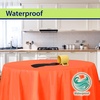 image:imageParty Dimensions Red Disposable Plastic Tablecloth Round 84 12 PackOrange